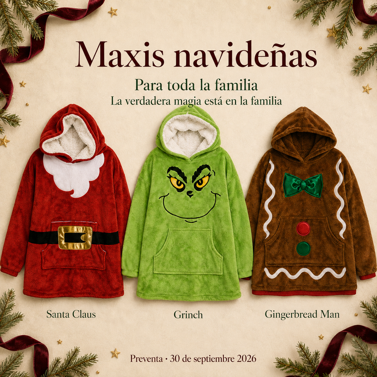 Maxi Sudaderas edición navideña