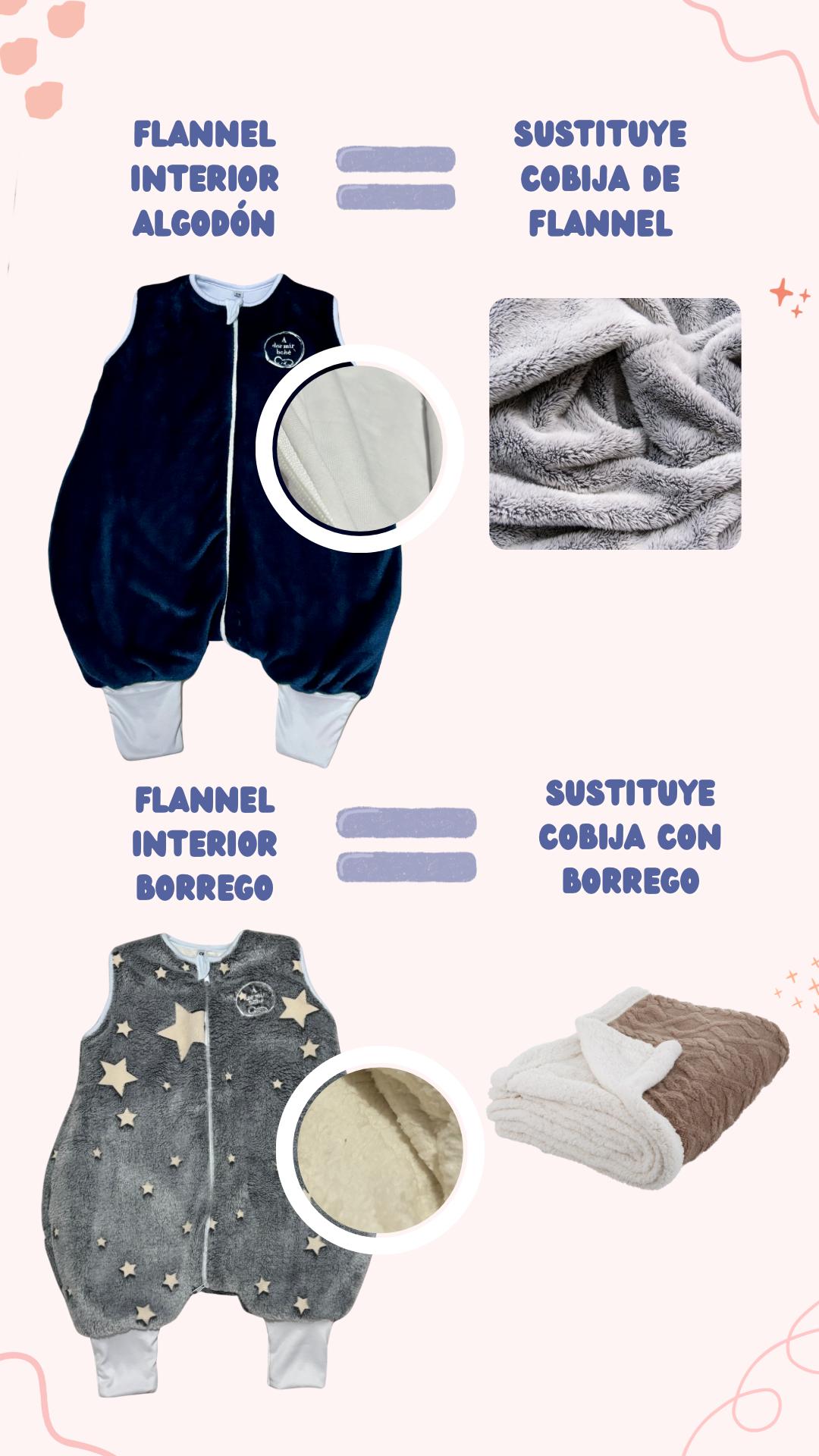 Saquito de dormir de invierno - COLORES LISOS