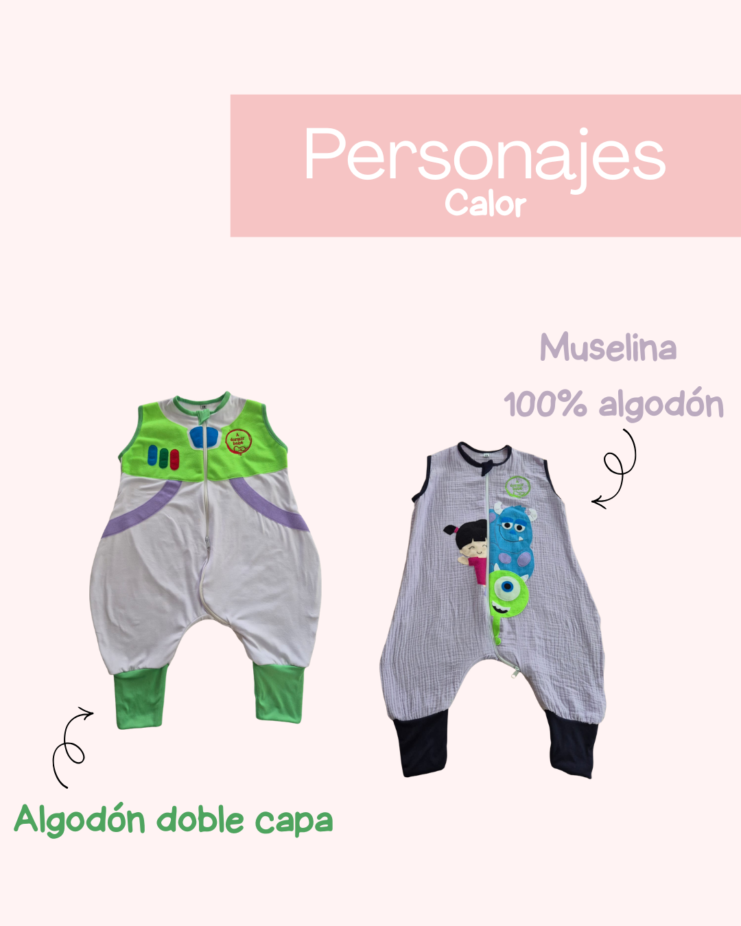 Saquitos de dormir - PERSONAJE (CALOR)