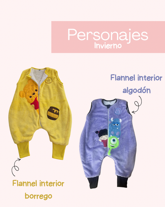 Saquitos de dormir -  PERSONAJES (INVIERNO)