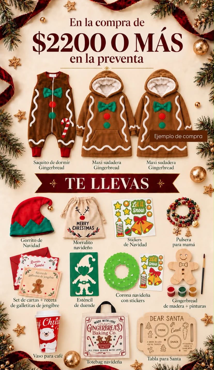 Costalitos de dormir Edición Navideña (SIN SALIDA DE PIES)
